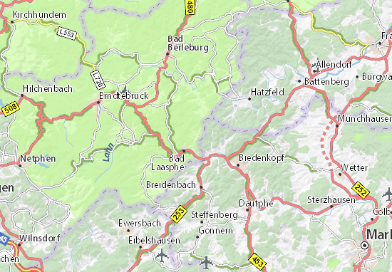 Kaart Plattegrond Puderbach