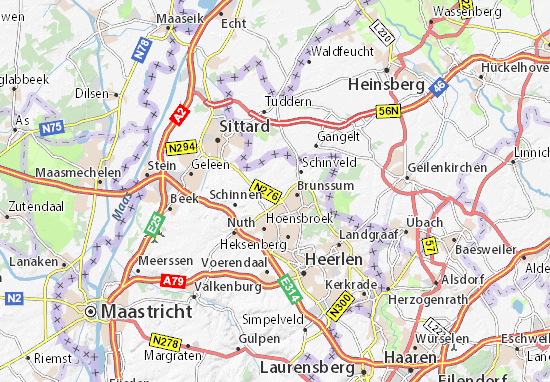 Karte Stadtplan Merkelbeek