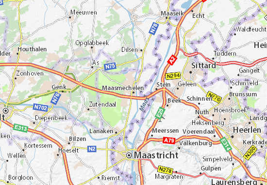 Karte Stadtplan Maasmechelen