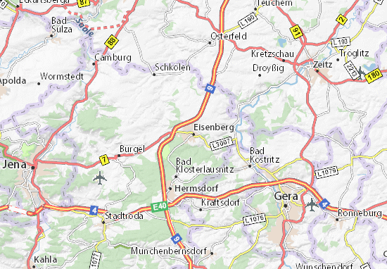 Karte Stadtplan Eisenberg