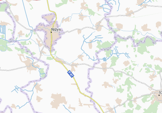 Kaart Plattegrond Pashkivka