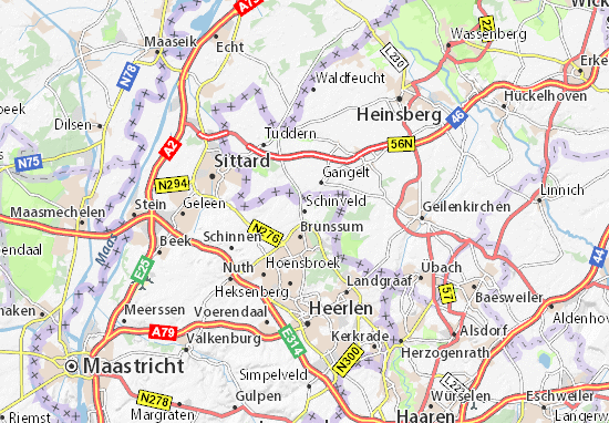 Karte Stadtplan Schinveld