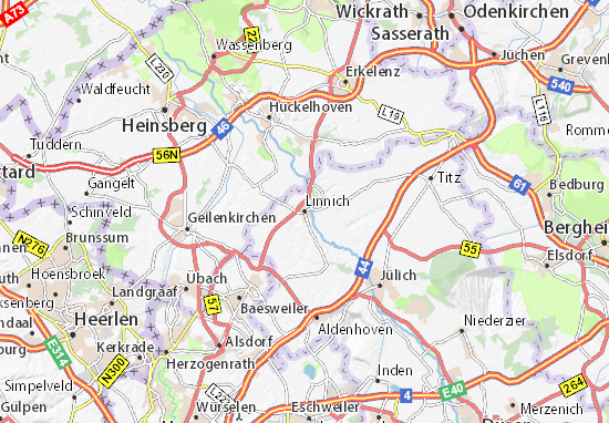 Karte Stadtplan Linnich