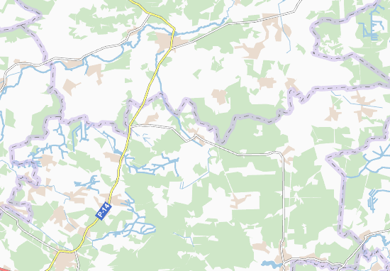 Mapa Zhuravychi