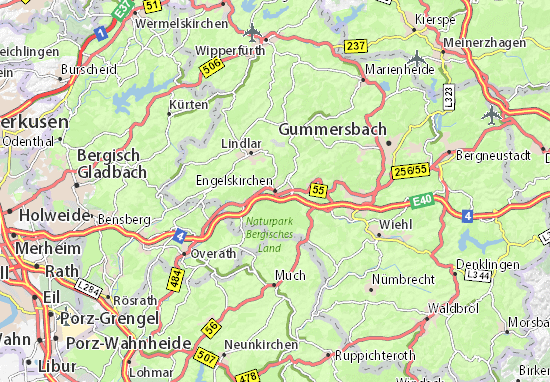 Engelskirchen Map