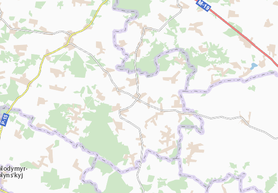 Kaart Plattegrond Kupychiv