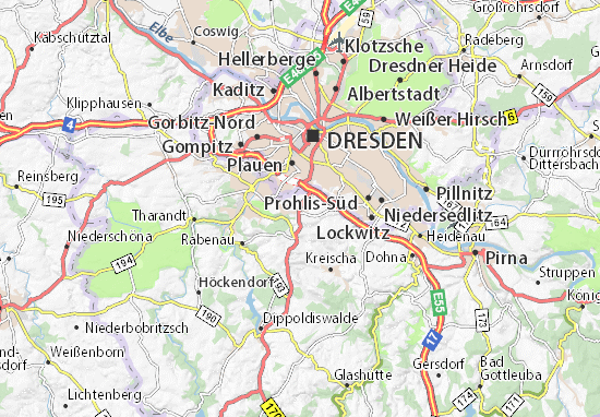 Karte Stadtplan Bannewitz