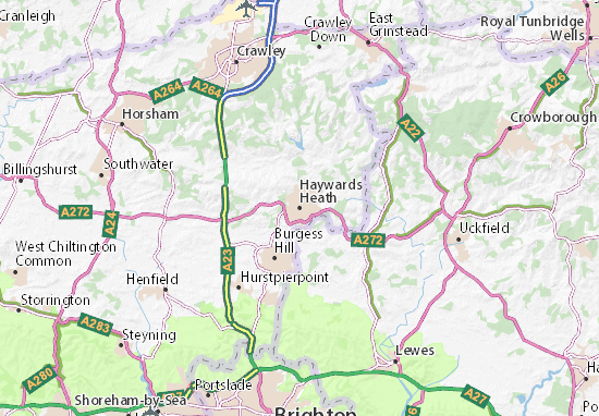 Mapa Haywards Heath