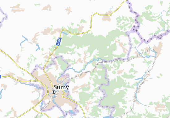 Karte Stadtplan Bytytsya