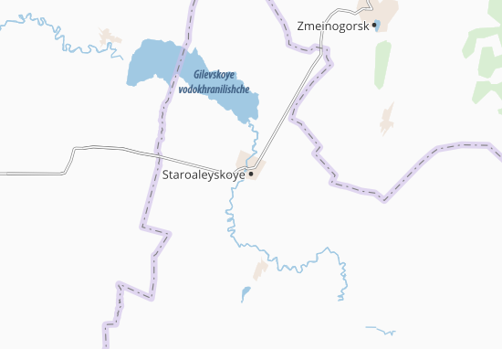 Karte Stadtplan Staroaleyskoye