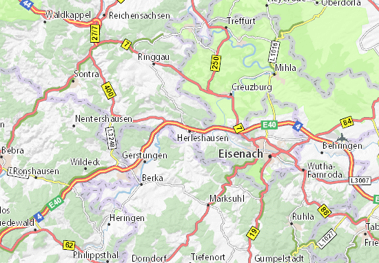 Karte Stadtplan Herleshausen