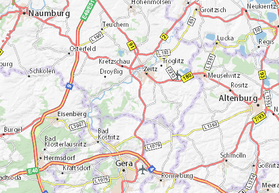 Karte Stadtplan Droßdorf