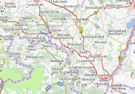 Mapa Ebersbach