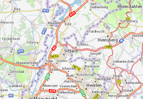 Karte Stadtplan Tüddern