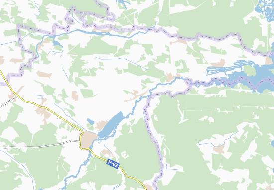 Karte Stadtplan Prybirs&#x27;k