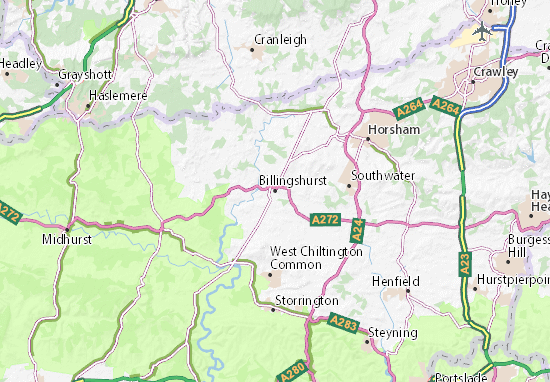 Mapa Billingshurst