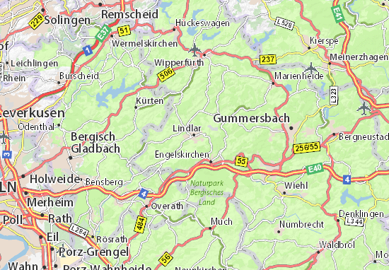 Lindlar Map