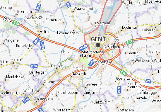 Kaart Plattegrond Sint-Martens-Latem