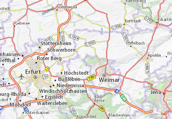 Karte Stadtplan Buchenwald