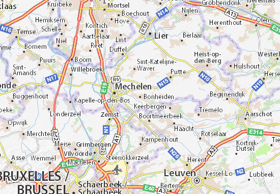 Bonheiden Map