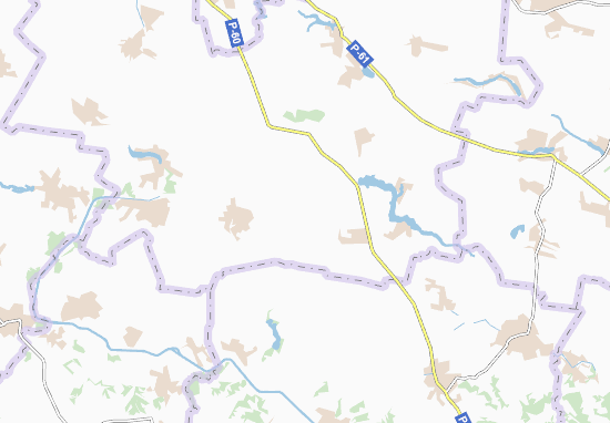 Karte Stadtplan Mykhailo-Hannivka