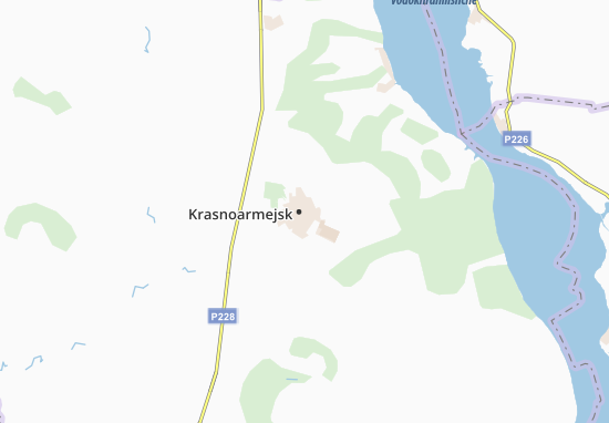 Kaart Plattegrond Krasnoarmejsk