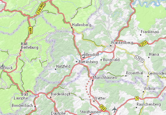 Kaart Plattegrond Allendorf