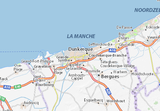 Kaart Plattegrond Saint-Pol-sur-Mer