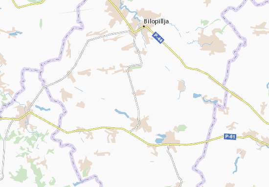 Mapa Hannivka-Vyrivs&#x27;ka