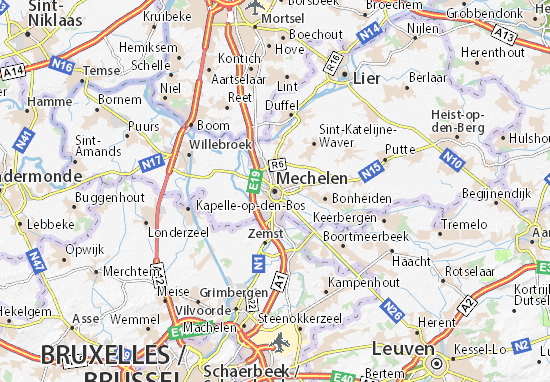 Mapa Mechelen