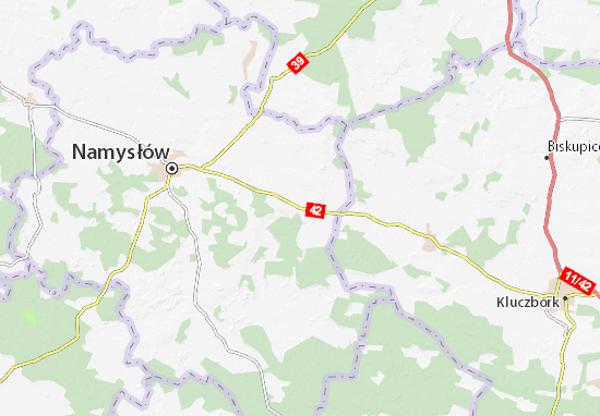 Kaart Plattegrond Domaszowice