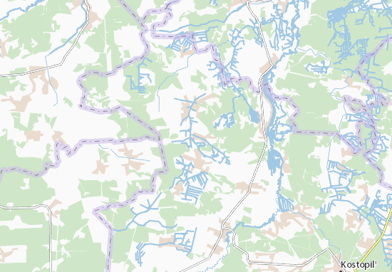 Karte Stadtplan Velykyi Stydyn