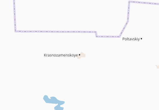 Karte Stadtplan Krasnozamenskoye