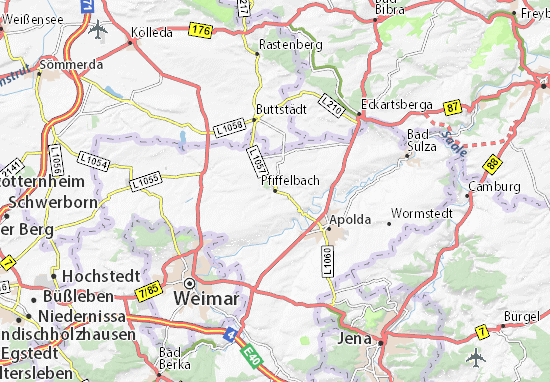 Karte Stadtplan Pfiffelbach