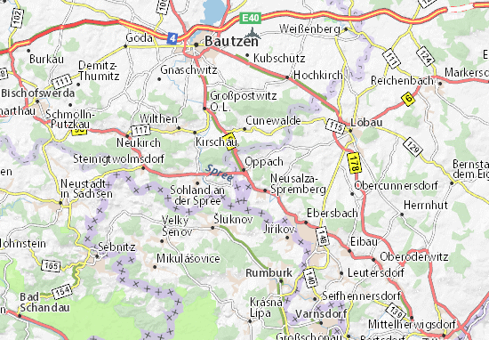 Karte Stadtplan Oppach