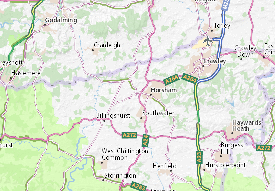 Mapa Broadbridge Heath