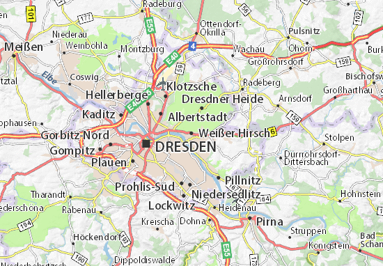 Weißer Hirsch Map