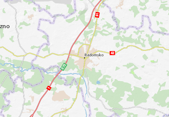Karte Stadtplan Radomsko