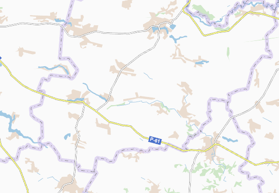 Mapa Verkhnya Saharivka