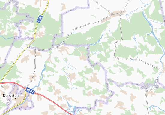Karte Stadtplan Sarnovychi