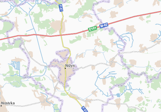 Karte Stadtplan Lypiv Rih