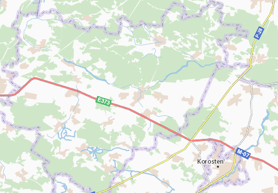 Kaart Plattegrond Luhyny