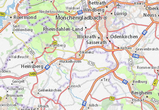 Karte Stadtplan Erkelenz