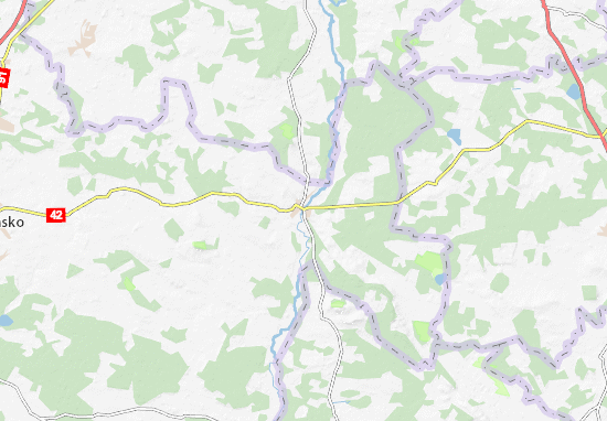 Kaart Plattegrond Przedbórz