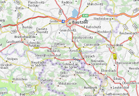 Kirschau Map