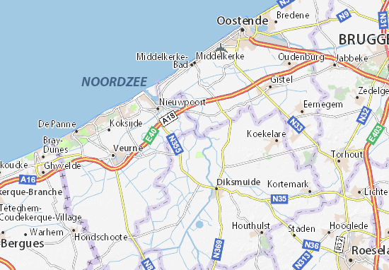 Karte Stadtplan Schoorbakke