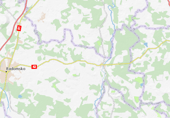 Kaart Plattegrond Masłowice
