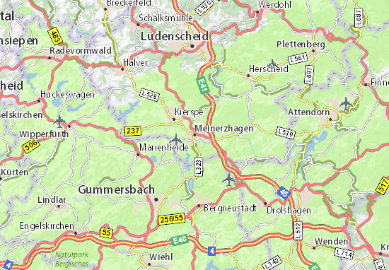 Karte Stadtplan Meinerzhagen