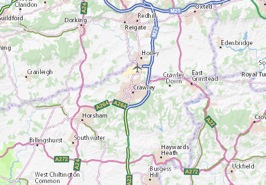 Mapa Crawley