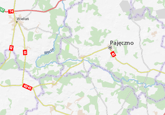 Karte Stadtplan Działoszyn